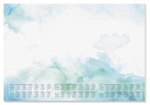 Sigel Schreibunterl. Watercolor Sea 2026 H6314