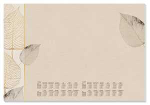 Sigel Schreibunterl. Natural Leaves 2026 H6315