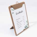 Sigel Speisekarten-Klemmbrett für DIN A5 KB121