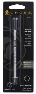 Cross Kugelschreibermine Standard schwarz, mittel, 1 Stück im Blister