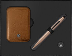 Cross Geschenkset Kugelschreiber Tech 2 met.Macchiato mit Magnetkartenhalter