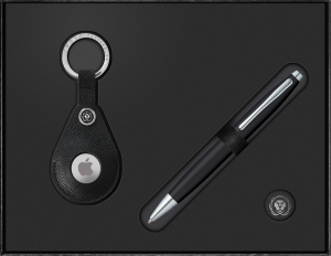 Cross Geschenkset Kugelschreiber Calais mattschwarz mit Schlüsselanhänger