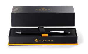 Cross Kugelschreiber Classic Century schwarz glänzend, PVD, chromplattiert