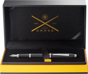Cross Füller Century II M Schwarzlack verchromte Applikation