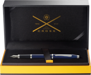 Cross Füller Century II M Blaulack verchromte Applikation