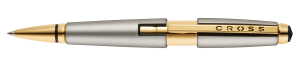 Cross Rollerball Edge Sonic Titanium, PVD Beschläge gold
