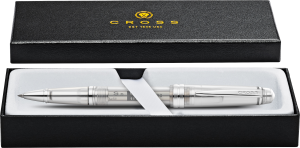 Cross Rollerball Bailey Light transluzent klar mit chromfarbenen Beschlägen