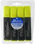 Schneider Textmarker Job 4er Etui, gelb