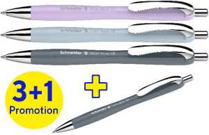 Schneider Kugelschreiber Slider Rave XB Trend 26, Box 4 Stück sortiert