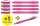 Schneider Etui 4x Kugelschreiber Memo + 1x Rave power pink