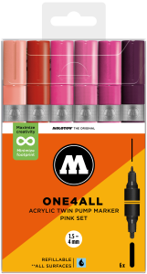 Molotow One4All Acrylic Twin Pink Set