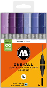 Molotow ONE4ALL™ Acrylic Twin Violet Set