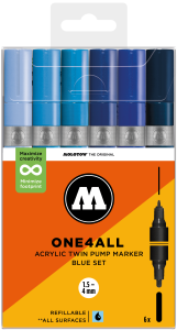 Molotow One4All Acrylic Twin Blue Set