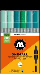 Molotow One4All  Acrylic Twin Tropical Set