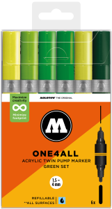 Molotow One4All Acrylic Twin Green Set