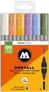 Molotow Acryl Twin One4All Pastel Modern Set