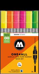 Molotow Acryl Twin One4All Neon Set