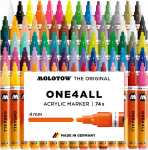 Molotow ONE4ALL Complete Set 4mm 74 Farbtöne