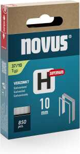 Novus Feindrahtklammern H Typ 37/10 850 Stück, Schenkellänge 10 mm