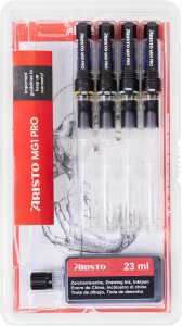 Aristo Tuschefüller mg1 pro Basic 4er-Set, Stärken 0.25/ 0.35/ 0.50/ 0.70 mm