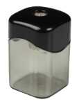 Aristo Dosenspitzer einfach mit Deckel, transparent/schwarz