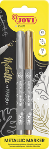 Jovi DECOR Metallicmarker 2 Stück im Blister gold und silber