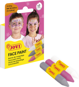 Jovi Schminkstifte 3er Schachtel, pink, silber, weiß