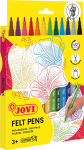 Jovi Faserschreiber 2mm 12er Schachtel, farbig sortiert