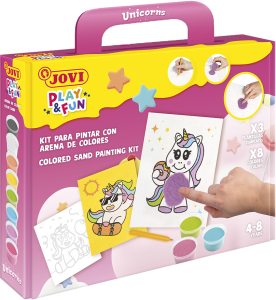 Jovi Play&Fun Sand Painting Kit - Unicorns