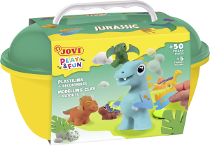 Jovi Play&Fun Koffer Plastilina Kit - Dinosaurier