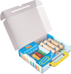 Jovi PLASTILINA BABY Schachtel  mit 4 x Knetmasse + 3 x...