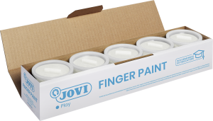 Jovi Fingerfarbe 5 Dosen je 125 ml weiß