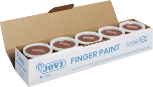 Jovi Fingerfarbe 5 Dosen je 125 ml braun