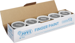 Jovi Fingerfarbe 5 Dosen je 125 ml schwarz