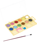 Jovi Wasserfaben 12 Farben je 22ml mit Pinsel - Kawaii