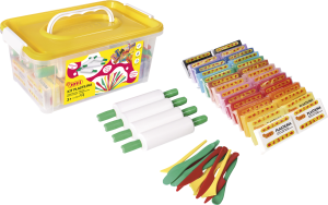 Jovi PLASTILINA Knetmasse Box mit Knetrollen & Modellierspachtel