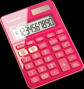 Canon Taschenrechner LS-100 KBPK Pink, 10 Stellen, Solar/Batterie