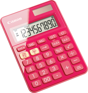 Canon Taschenrechner LS-100 KBPK Pink, 10 Stellen, Solar/Batterie