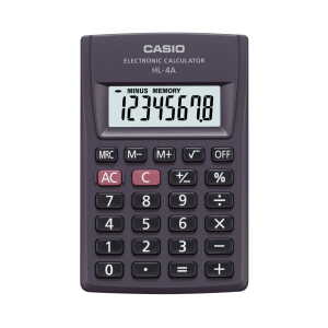 Casio Taschenrechner HL-4 A 8 Stellen, Batterie