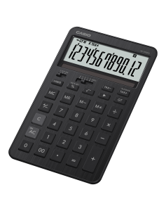 Casio Tischrechner anzeigend JW-200 DQ BK schwarz, 12 Stellen, Solar/Batterie