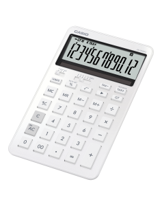 Casio Tischrechner anzeigend JW-200 DQ WE weiß, 12 Stellen, Solar/Batterie