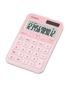 Casio Tischrechner anzeigend MS-20 YC LP pink, 12 Stellen, Solar/Batterie