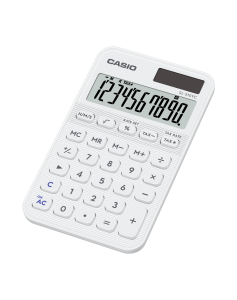 Casio Taschenrechner SL-310 YC WE weiß, 10 Stellen, Solar/Batterie