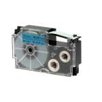 Casio Schriftband XR-12 BU 12mm, Schwarz auf Blau