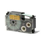 Casio Schriftband XR-12 GD 12mm, Schwarz auf Gold