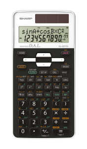 Sharp Schulrechner EL-531 TG-WH 273 Funktionen, Solar/Batterie,Weiß