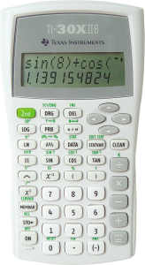 TI Schulrechner TI-30 X II B 2 Zeilen Display, Batterie