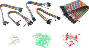 TI LEDs einzeln 40 Grün,40 Rot,10 RGB und Kabel für Innovator System