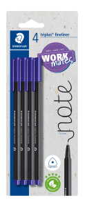 Fineliner triplus rPP, blau 4St BK