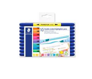 Highlighter Doppelfasermaler, 10ST